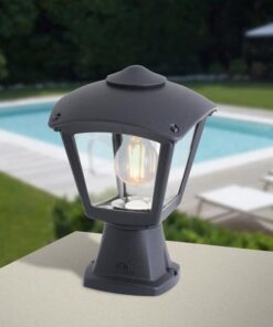 FUMAGALLI ΚΟΛΩΝΑΚΙ ΔΑΠΕΔΟΥ ΤΕΤΡΑΓΩΝΟ DISMA ROBY ΜΑΥΡΟ E27 EUROLAMP – 145-26073
