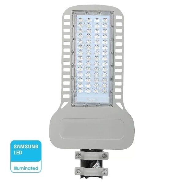 LED φωτιστικό δρόμου V-TAC PRO Samsung Chip 100W 6500Κ Γκρί σώμα - 21961