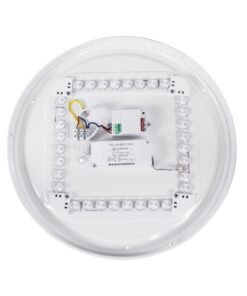 GloboStar® SENSORANO 60995 Πλαφονιέρα Οροφής LED 30W 3000lm 120° AC 220-240V με Ενσωματωμένο Σύστημα Ρυθμιζόμενου Microwave Αισθητήρα Κίνησης – Αδιάβροχη IP54 Φ38 x Υ5.3cm Φυσικό Λευκό 4500K – Λευκό – Bridgelux Chips – 3 Years Warranty