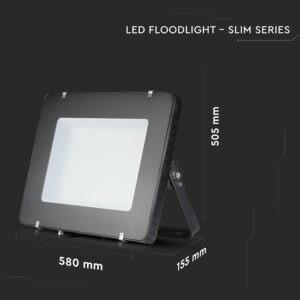 LED Προβολέας 400W V-TAC PRO Samsung Chip Μαύρος 100° 48000lm Αδιάβροχος IP65 Φυσικό 4000K – 964