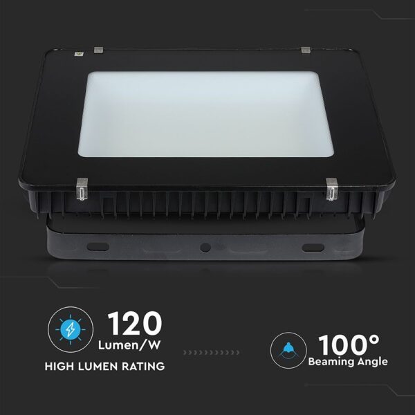 LED Προβολέας 400W V-TAC PRO Samsung Chip Μαύρος 100° 48000lm Αδιάβροχος IP65 Φυσικό 4000K – 964