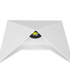 GloboStar® 96503 LED Φωτιστικό Τοίχου Απλίκα STEALTH Αρχιτεκτονικού Φωτισμού Λευκό Αδιάβροχο IP65 10 Watt CREE 1200lm 60° 230V Ψυχρό Λευκό Μ17 x Π7.5 x Υ17cm