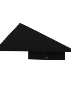 GloboStar® 96506 LED Φωτιστικό Τοίχου Απλίκα STEALTH Αρχιτεκτονικού Φωτισμού Μαύρο Αδιάβροχο IP65 10 Watt CREE 1200lm 60° 230V Ψυχρό Λευκό Μ17 x Π7.5 x Υ17cm