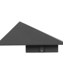 GloboStar® 96509 LED Φωτιστικό Τοίχου Απλίκα STEALTH Αρχιτεκτονικού Φωτισμού Γκρι Αδιάβροχο IP65 10 Watt CREE 1200lm 60° 230V Ψυχρό Λευκό Μ17 x Π7.5 x Υ17cm