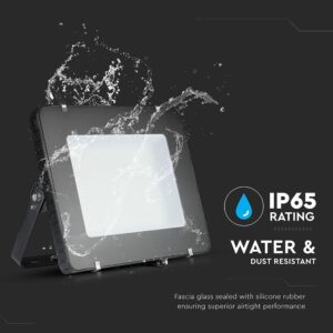 LED Προβολέας 500W V-TAC PRO Samsung Chip Μαύρος 100° 60000lm Αδιάβροχος IP65 Φυσικό 4000K – 966