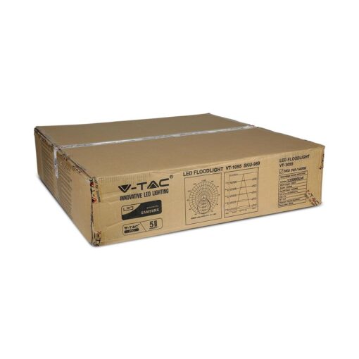 LED Προβολέας 1000W V-TAC PRO Samsung Chip Μαύρος 100° 120000lm Αδιάβροχος IP65 Φυσικό 4000K – 968