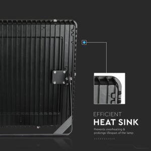 LED Προβολέας 1000W V-TAC PRO Samsung Chip Μαύρος 100° 120000lm Αδιάβροχος IP65 Φυσικό 4000K – 968
