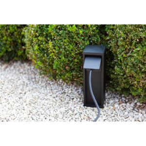 MAINS Bollard Κολωνάκι με 1 πρίζα σούκο H24cm. – 1-T9702203012
