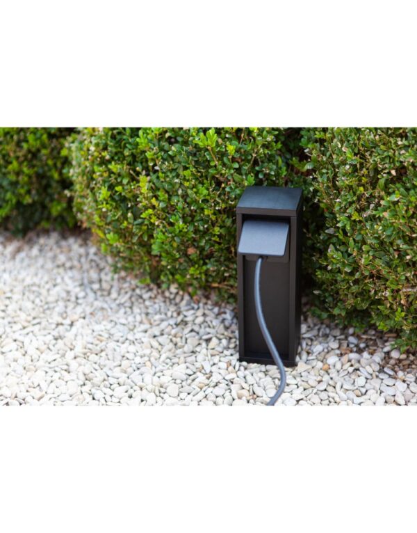 MAINS Bollard Κολωνάκι με 1 πρίζα σούκο H24cm. – 1-T9702203012