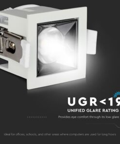 LED Φωτιστικό Χωνευτό COB 4W CRI>90 V-TAC PRO Samsung Chip 12° 320lm Θερμό 2700K – 972