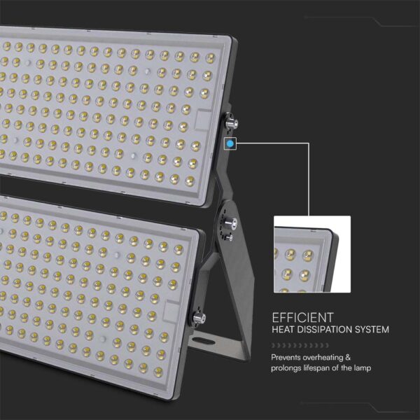 Προβολέας LED 500W 6500K IP65 Μαύρου Χρώματος V-TAC – 97212