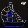 ΚΑΡΑΒΙ, 11m LED ΦΩΤΟΣΩΛΗΝΑΣ, ΜΟΝΟΚΑΝΑΛΟΣ, 106x104cm, IP44 EUROLAMP – 600-20102