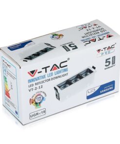 LED Φωτιστικό Χωνευτό 12W CRI>90 V-TAC PRO Samsung Chip 12° 960lm Φυσικό 4000K – 974