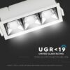 LED Φωτιστικό Χωνευτό 12W CRI>90 V-TAC PRO Samsung Chip 12° 960lm Φυσικό 4000K – 974