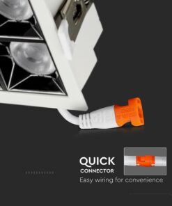 LED Φωτιστικό Χωνευτό 16W CRI>90 V-TAC PRO Samsung Chip 12° 1280lm Φυσικό 4000K – 977