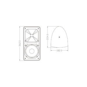 GloboStar® FDB ES106BT 98002 Facilities Speaker – Παθητικό Ηχείο Εγκαταστάσεων Επιτοίχιο με Μετασχηματιστή 100V & 16Ω – 80W RMS (320W Peak) – 1 x 6″ Inches LF & 1 x 1″ Inches HF – Αδιάβροχο IP65 – Μαύρο – Μ18.2 x Π22.4 x Υ36.2cm – Ζεύγος