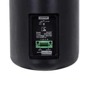 GloboStar® FDB ES106BT 98002 Facilities Speaker – Παθητικό Ηχείο Εγκαταστάσεων Επιτοίχιο με Μετασχηματιστή 100V & 16Ω – 80W RMS (320W Peak) – 1 x 6″ Inches LF & 1 x 1″ Inches HF – Αδιάβροχο IP65 – Μαύρο – Μ18.2 x Π22.4 x Υ36.2cm – Ζεύγος