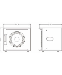 GloboStar® FDB ES110SA 98006 Facilities Speaker – Ενεργό Αυτοενισχυόμενο Ηχείο Subwoofer Εγκαταστάσεων Επιδαπέδιο με Ψηφιακό Ενισχυτή BA1.3 AC 220V/50-60Hz – 300W RMS (600W Peak) – 1 x 10″ Inches LF – IP20 – Μαύρο – Μ44.5 x Π36.5 x Υ37.5cm