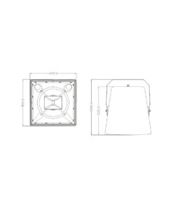 GloboStar® FDB LT215T 98010 Facilities Speaker – Παθητικό Ηχείο Εγκαταστάσεων Επιτοίχιο με Μετασχηματιστή 100V & 8Ω – 400W RMS (1600W Peak) – 1 x 15″ Inches LF & 1 x 1.4″ Inches HF – Αδιάβροχο IP56 – Λευκό – Μ49.9 x Π52 x Υ50cm