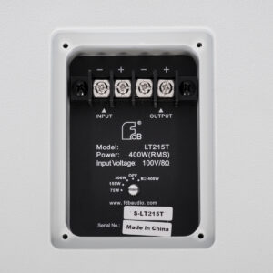 GloboStar® FDB LT215T 98010 Facilities Speaker – Παθητικό Ηχείο Εγκαταστάσεων Επιτοίχιο με Μετασχηματιστή 100V & 8Ω – 400W RMS (1600W Peak) – 1 x 15″ Inches LF & 1 x 1.4″ Inches HF – Αδιάβροχο IP56 – Λευκό – Μ49.9 x Π52 x Υ50cm