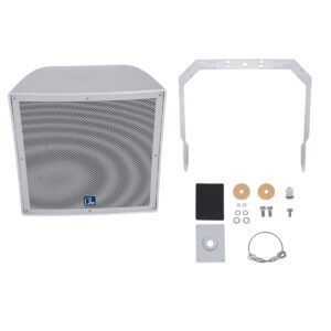 GloboStar® FDB LT115BT 98011 Facilities Speaker – Παθητικό Ηχείο Subwoofer Εγκαταστάσεων Επιτοίχιο με Μετασχηματιστή 100V & 8Ω – 400W RMS (1600W Peak) – 1 x 15″ Inches LF – Αδιάβροχο IP56 – Λευκό – Μ49 x Π50 x Υ52cm