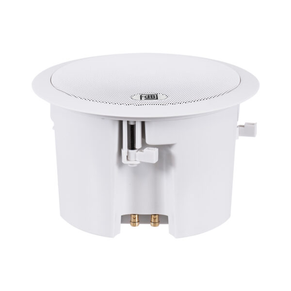 GloboStar® FDB C600T 98012 Facilities Speaker – Παθητικό Ηχείο Εγκαταστάσεων Χωνευτό Οροφής με Μετασχηματιστή 100V & 8Ω – 40W RMS (80W Peak) – 1 x 6″ Inches LF & 1 x 1″ Inches HF –  IP20 – Λευκό – Φ24 x Υ15.3cm
