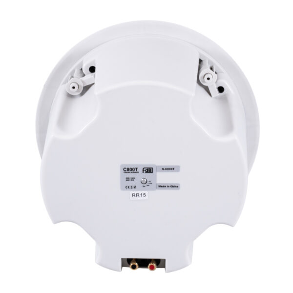 GloboStar® FDB C800T 98013 Facilities Speaker – Παθητικό Ηχείο Εγκαταστάσεων Χωνευτό Οροφής με Μετασχηματιστή 100V & 8Ω – 50W RMS (100W Peak) – 1 x 8″ Inches LF & 1 x 1″ Inches HF –  IP20 – Λευκό – Φ28 x Υ19.1cm