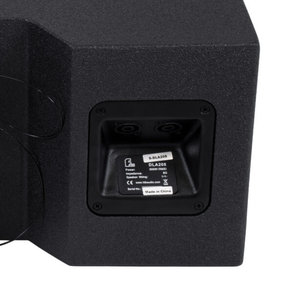 GloboStar® FDB DLA208 98017 PA Speaker – Παθητικό Ηχείο Line Array Κρεμαστό & Επιδαπέδιο 8Ω – 300W RMS (1200W Peak) – 2 x 8″ Inches LF & 1 x 3″ Inches HF – IP20 – Μαύρο – Μ56 x Π42.5 x Υ27.5cm