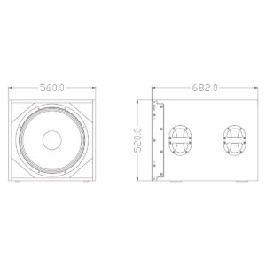 GloboStar® FDB DLA118BAS 98018 PA Speaker – Ενεργό Αυτοενισχυόμενο Subwoofer Line Array Κρεμαστό & Επιδαπέδιο με Ψηφιακό Ενισχυτή SA2.68 AC 220V/50-60Hz – 900W RMS/4Ω + 600W RMS/4Ω (2400W Peak) – 1 x 18″ Inches LF – IP20 – Μαύρο – Μ56 x Π68.2 x Υ52cm