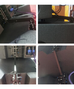 GloboStar® FDB DLA208-RF+CP 98019 Hanging Line Array Speaker Base – Βάση Ηχείου με Κρεμαστικό Σύστημα για Line Array DLA208 & DLA118BAS – Ρυθμιζόμενες Μοίρες & Fast Clips System – Μαύρο – Μ56.2 x Π73.3 x Υ7.8cm