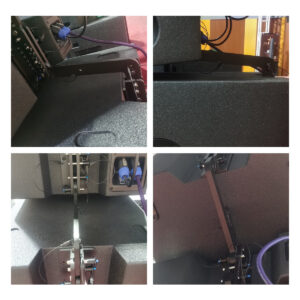GloboStar® FDB DLA208-RF+CP 98019 Hanging Line Array Speaker Base – Βάση Ηχείου με Κρεμαστικό Σύστημα για Line Array DLA208 & DLA118BAS – Ρυθμιζόμενες Μοίρες & Fast Clips System – Μαύρο – Μ56.2 x Π73.3 x Υ7.8cm