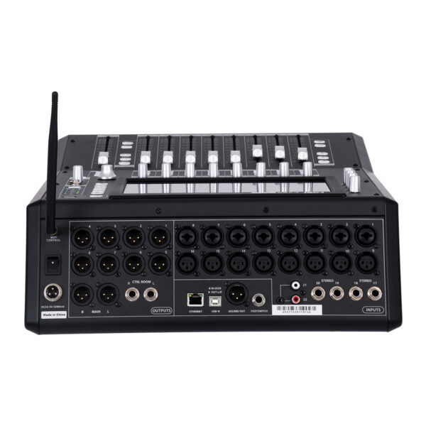 GloboStar® FDB F260 98023 Multifunctional Digital Mixer Audio Console 24Ch – Επαγγελματική Ψηφιακή Κονσόλα Ήχου 16Ch Audio In / 8Ch Audio Out / 8Ch BUS Out – Οθόνη Αφής 10″ HD – Wifi Smart System – UDP – AC 220V/50-60Hz – IP20 – Μαύρο – Μ38 x Π49 x Υ14cm