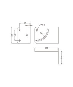 GloboStar® FDB K803-WB7 98029 Speaker Base Wall Bracket – Επιτοίχια Ρυθμιζόμενη Βάση Ηχείου για Τοποθέτηση Συστήματος Κολωνάτων Ηχείων K803 – IP20 – Μαύρο – Μ10 x Π8 x Υ14.5cm – Ζεύγος
