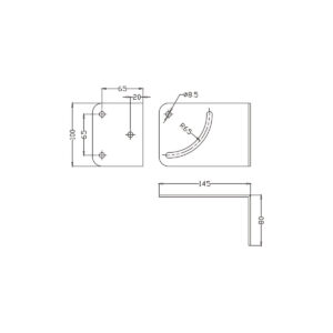 GloboStar® FDB K803-WB7 98029 Speaker Base Wall Bracket – Επιτοίχια Ρυθμιζόμενη Βάση Ηχείου για Τοποθέτηση Συστήματος Κολωνάτων Ηχείων K803 – IP20 – Μαύρο – Μ10 x Π8 x Υ14.5cm – Ζεύγος