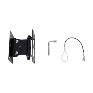 GloboStar® FDB K806-WB2 98030 Speaker Base Wall Bracket – Επιτοίχια Ρυθμιζόμενη Βάση Ηχείου για Τοποθέτηση Συστήματος Κολωνάτων Ηχείων K806 – IP20 – Μαύρο – Μ9.5 x Π11.5 x Υ16cm – Ζεύγος