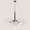 ΦΩΤΙΣΤΙΚΟ ΚΡΕΜΑΣΤΟ 6xE27  ΜΑΥΡΟ EUROLAMP 144-20011