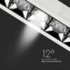 LED Φωτιστικό Χωνευτό 20W CRI>90 V-TAC PRO Samsung Chip 12° 1600lm Φυσικό 4000K – 980