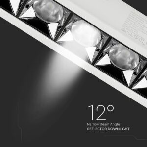 LED Φωτιστικό Χωνευτό 20W CRI>90 V-TAC PRO Samsung Chip 12° 1600lm Φυσικό 4000K – 980