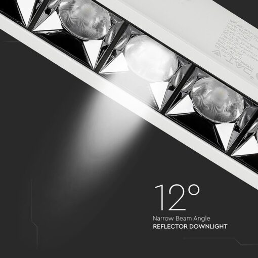 LED Φωτιστικό Χωνευτό 20W CRI>90 V-TAC PRO Samsung Chip 12° 1600lm Φυσικό 4000K – 980