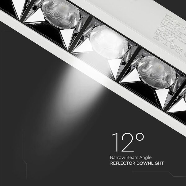 LED Φωτιστικό Χωνευτό 20W CRI>90 V-TAC PRO Samsung Chip 12° 1600lm Φυσικό 4000K – 980