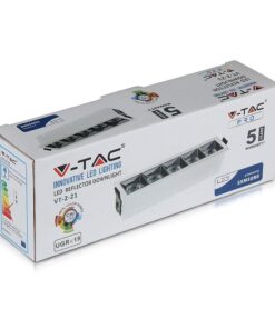 LED Φωτιστικό Χωνευτό 20W CRI>90 V-TAC PRO Samsung Chip 12° 1600lm Φυσικό 4000K – 980