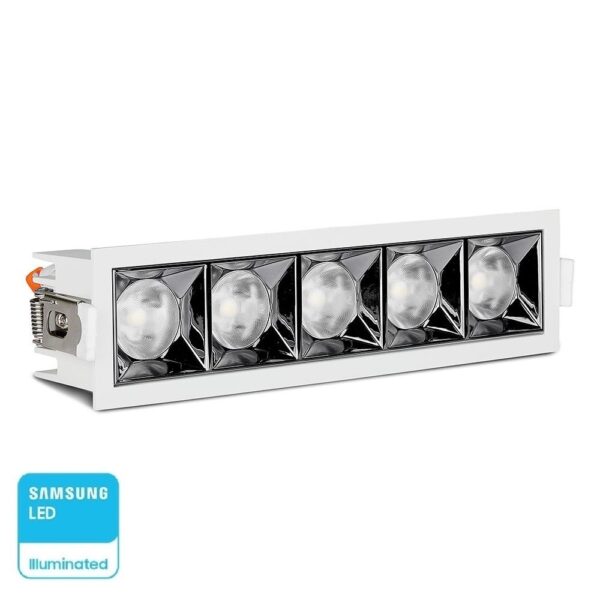 LED Φωτιστικό Χωνευτό 20W CRI>90 V-TAC PRO Samsung Chip 12° 1600lm Ψυχρό 5700K - 979