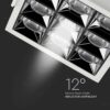 LED Φωτιστικό Χωνευτό 36W CRI>90 V-TAC PRO Samsung Chip 12° 2880lm Φυσικό 4000K – 983