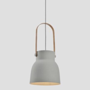 ΦΩΤΙΣΤΙΚΟ ΚΑΜΠΑΝΑ Ε27 Φ195×400 ΓΚΡΙ/ΛΕΥΚΗ EUROLAMP 144-27005