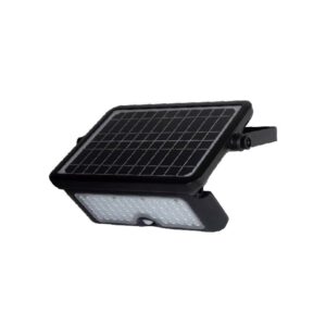 Προβολέας LED Ηλιακός 10W Φυσικό 4000K Μαύρο Σώμα με Ανιχνευτή Κίνησης V-TAC – 9869