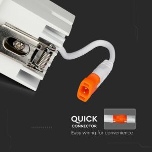 LED Φωτιστικό Χωνευτό 4W CRI>90 V-TAC PRO Samsung Chip 38° 320lm Ψυχρό 5700K – 985