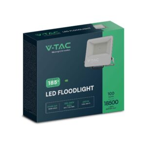 Προβολέας LED Samsung chip 100W 6500K Μαύρου Χρώματος IP65 V-TAC – 8846
