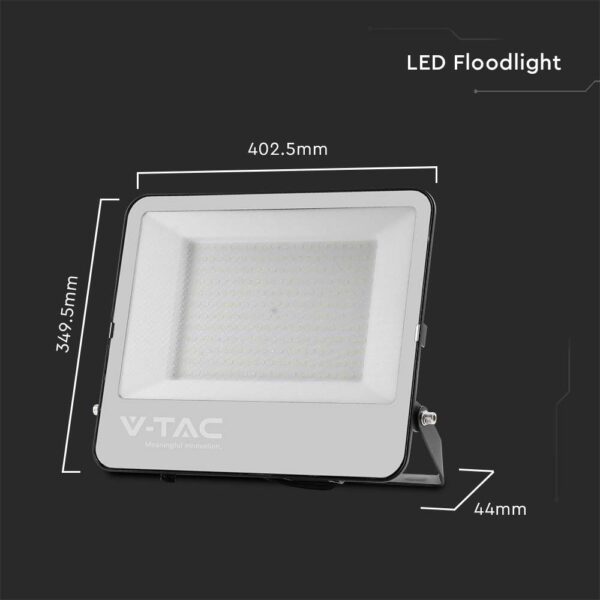 Προβολέας LED Samsung chip 200W 6500K Μαύρου Χρώματος IP65 V-TAC – 8849