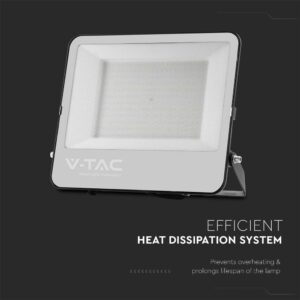 Προβολέας LED Samsung chip 200W 6500K Μαύρου Χρώματος IP65 V-TAC – 8849