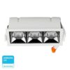 LED Φωτιστικό Χωνευτό 12W CRI>90 V-TAC PRO Samsung Chip 38° 960lm Ψυχρό 5700K – 988